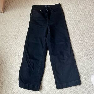 GAP Black Wide-Leg Jeans